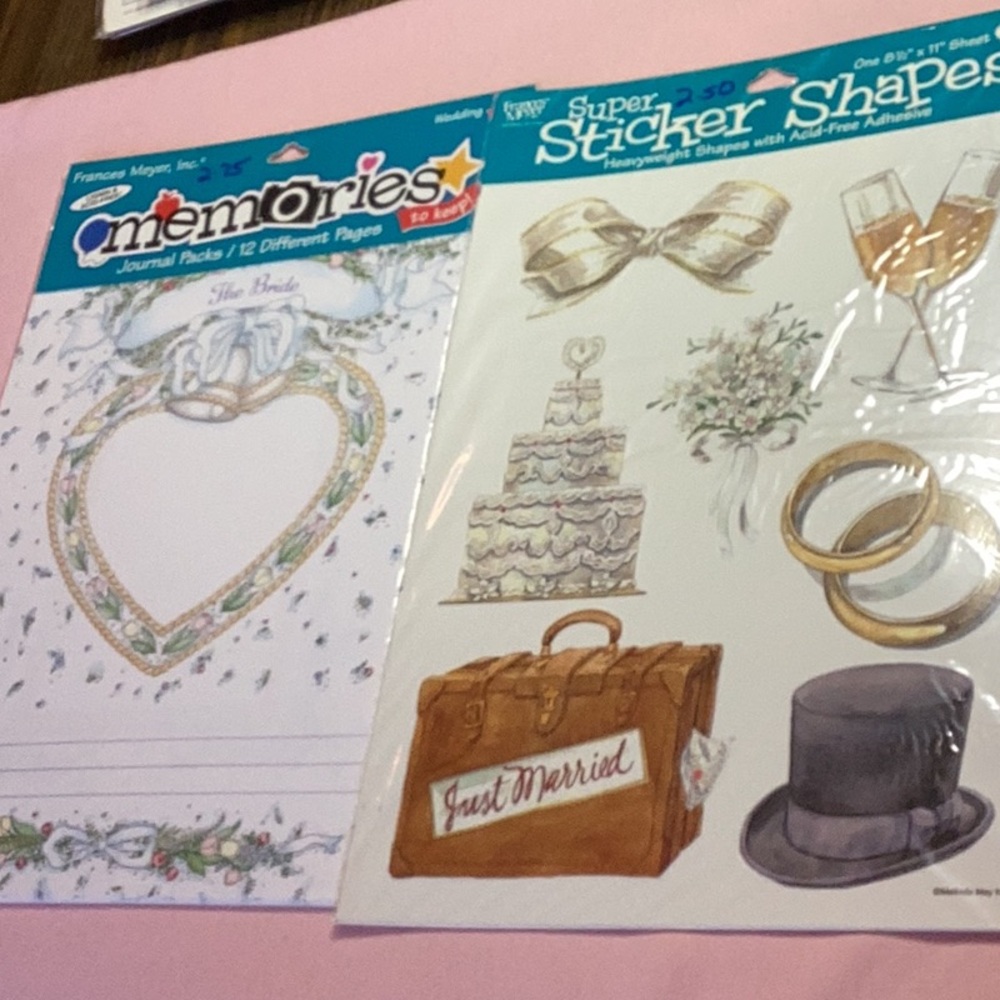 FINAL SALE PRICE Frances Meyer Scrapbooking Supplies Set of 2